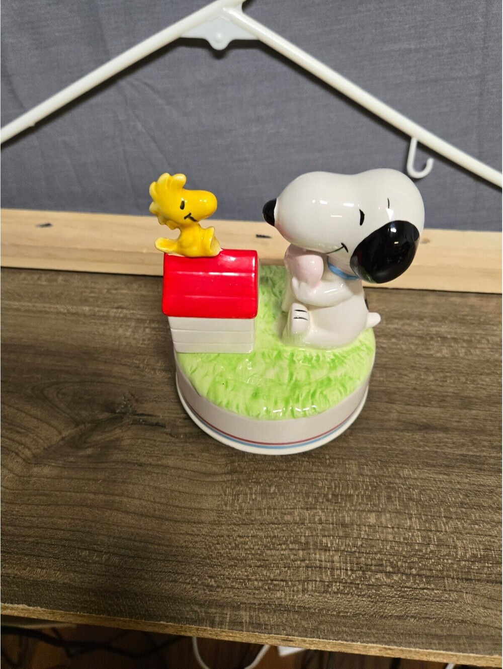 Snoopy and Woodstock Rotating Figurine Let's Fall in Love